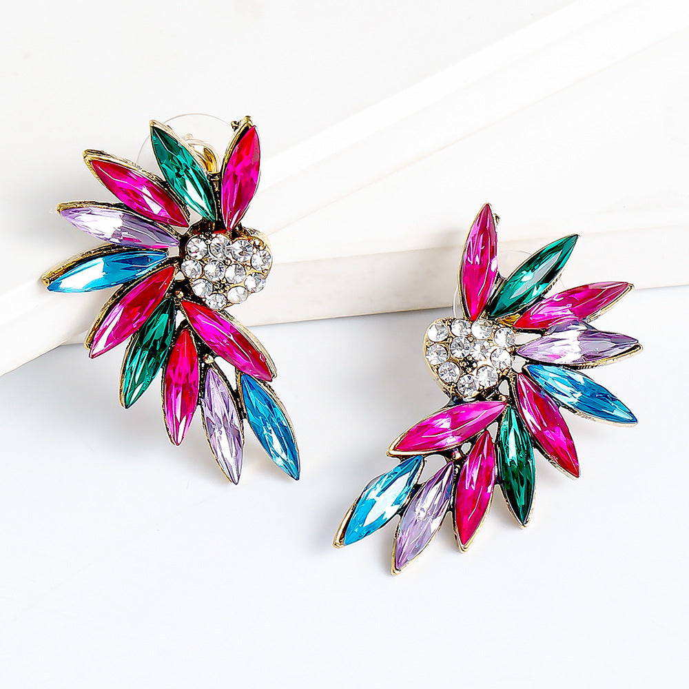 Heart Wings Multicolor Earrings
