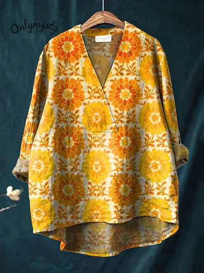 Digital Print Relaxed Fit Long Sleeve Shirt