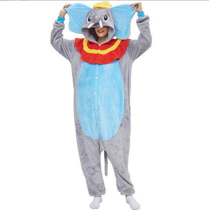 Women cartoon one-piece pajamas for autumn/winter