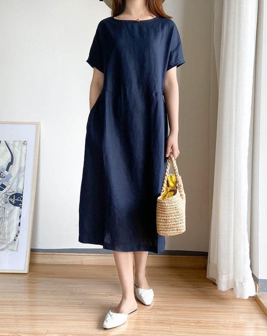 Breezy Breathable Relaxed Fit Midi Dress