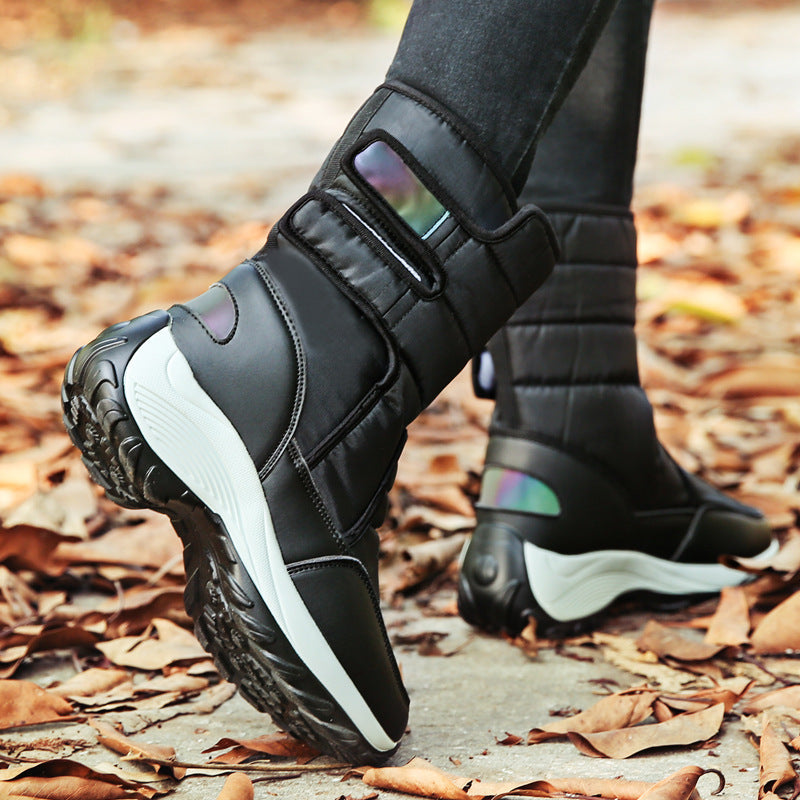 Insulated Fleece Slip-On Snow Boots