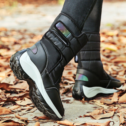 Women’s Snow Boots - Slip-On Design - Insulated Fleece Lining