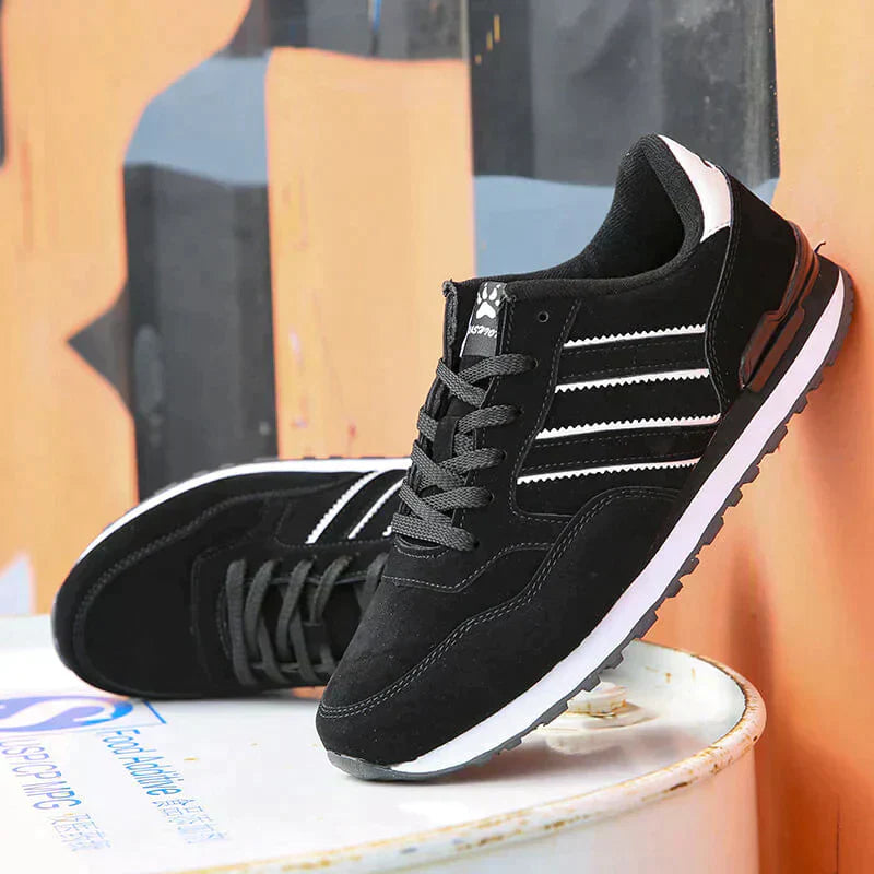 Women's synthetic leather breathable casual running shoes