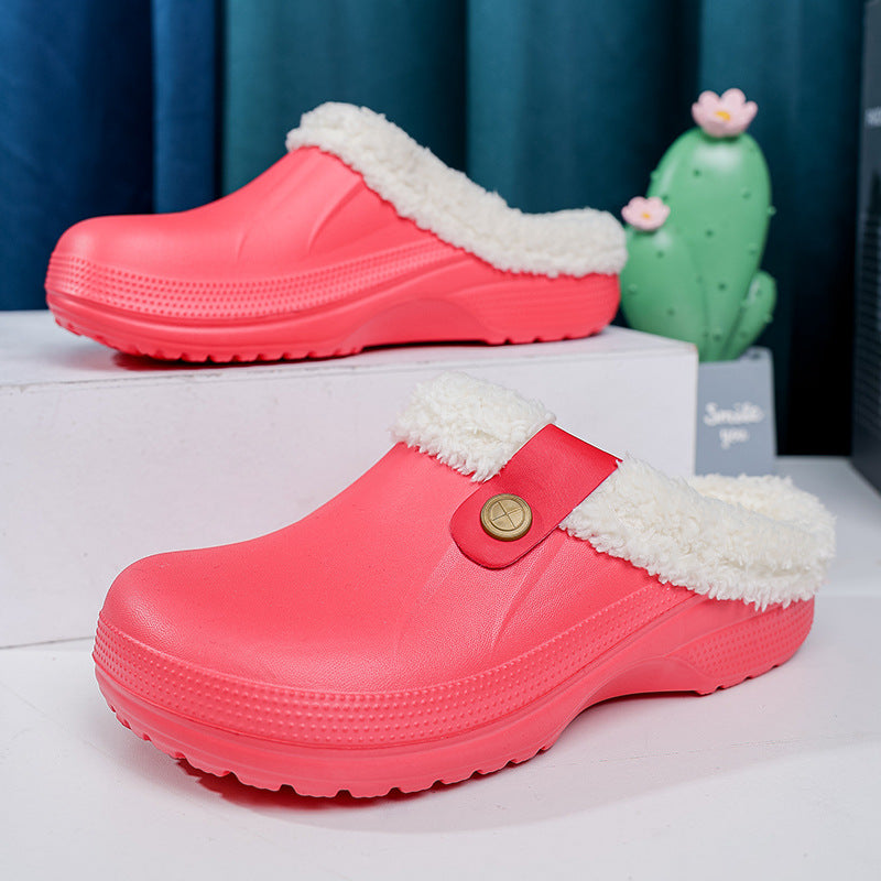 Fleece Lined Water-Resistant Wide Fit Clogs 