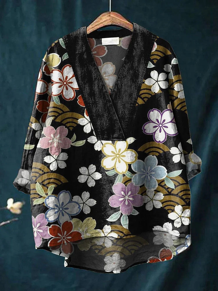 Digital Print Relaxed Fit Long Sleeve Shirt