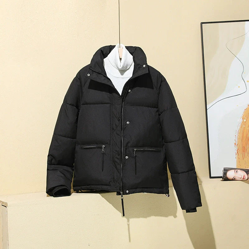Quilted Insulated Relaxed Boxy Puffer Coat 