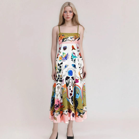 Flowy Lightweight Strapless Maxi Dress