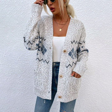 Women's casual knitted cardigan