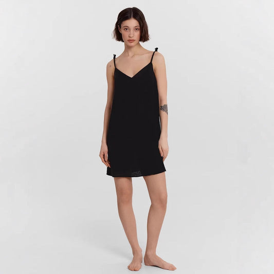 Satin Slim Fit Spaghetti Strap Slip Dress
