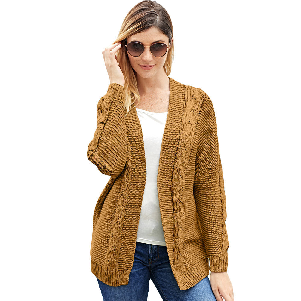 Chunky Knit Oversized Cable Knit Cardigan 