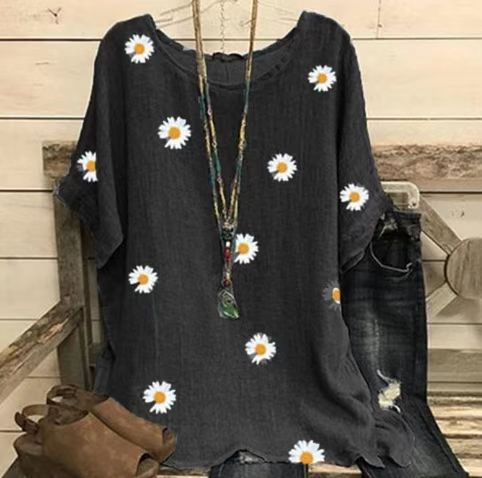 Relaxed Floral Print Fit T-Shirt