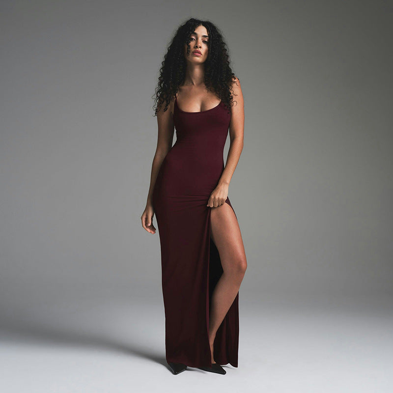 Slim Fit Spaghetti Strap Maxi Dress