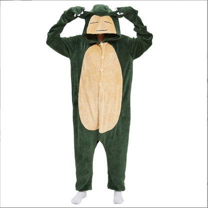 Women cartoon one-piece pajamas for autumn/winter