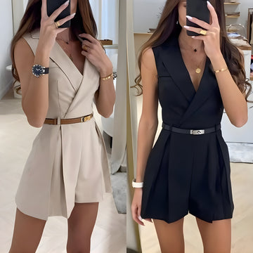 Women's stylish sleeveless romper