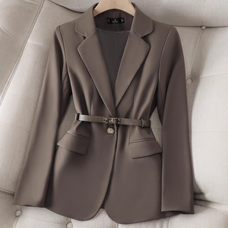 Women's Tailored Chic Blazer with Belt 