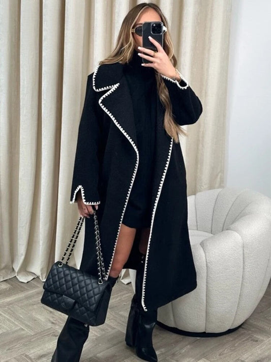 Wool Oversized Fit Windbreaker Jacket 