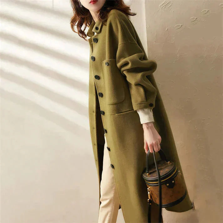 Felize - elegant button-down trenchcoat