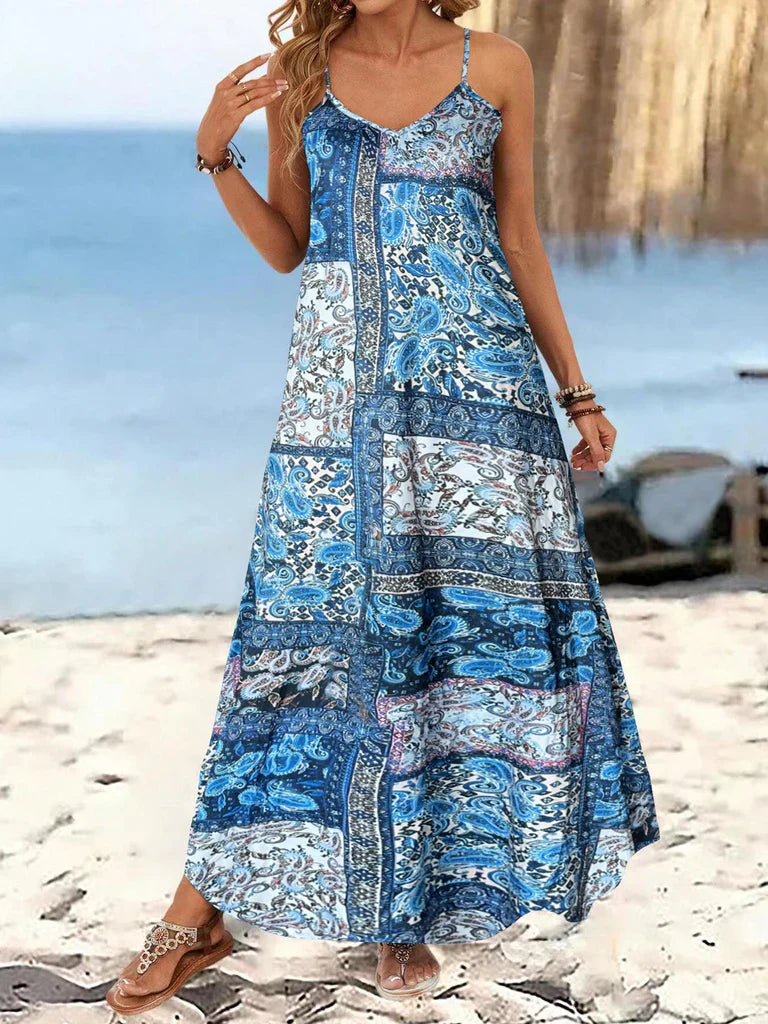 Floral Print Relaxed Fit Maxi Dress 