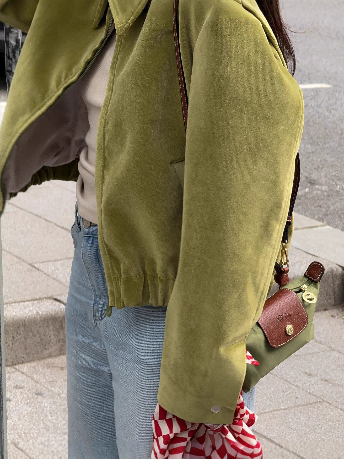Plush Oversized Fit Zipper Jacket 