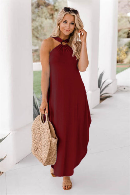 Maxi - Elegant Long Centered Dress for Women