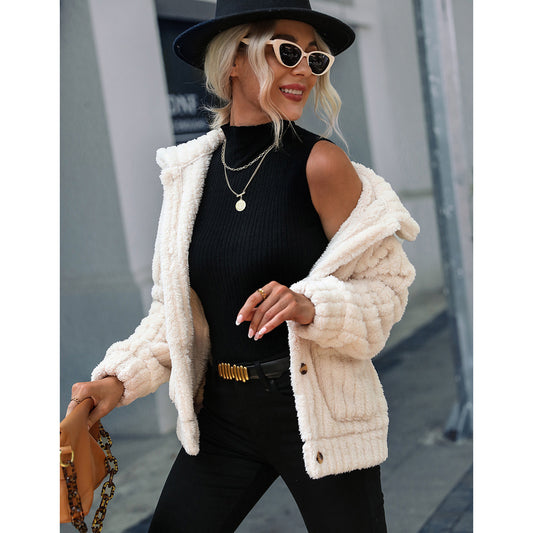 Double-sided Button-Down Lapel Jacket
