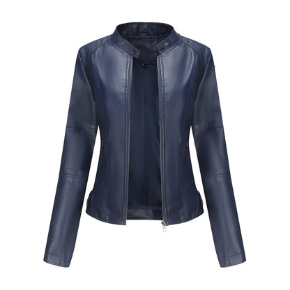 Women's chic leather jacket