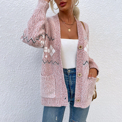 Women's casual knitted cardigan