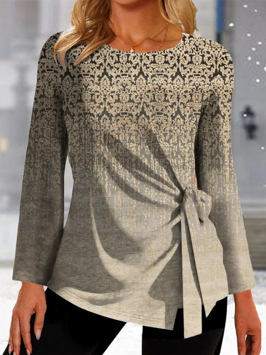 Breathable Relaxed Fit Side Tie T-Shirt 