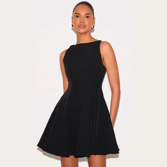 Soft Fabric Slim Fit Sleeveless Dress