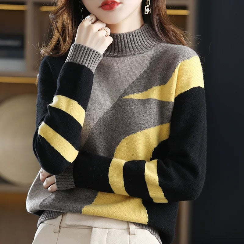 Knitted Turtleneck Undershirt Sweater