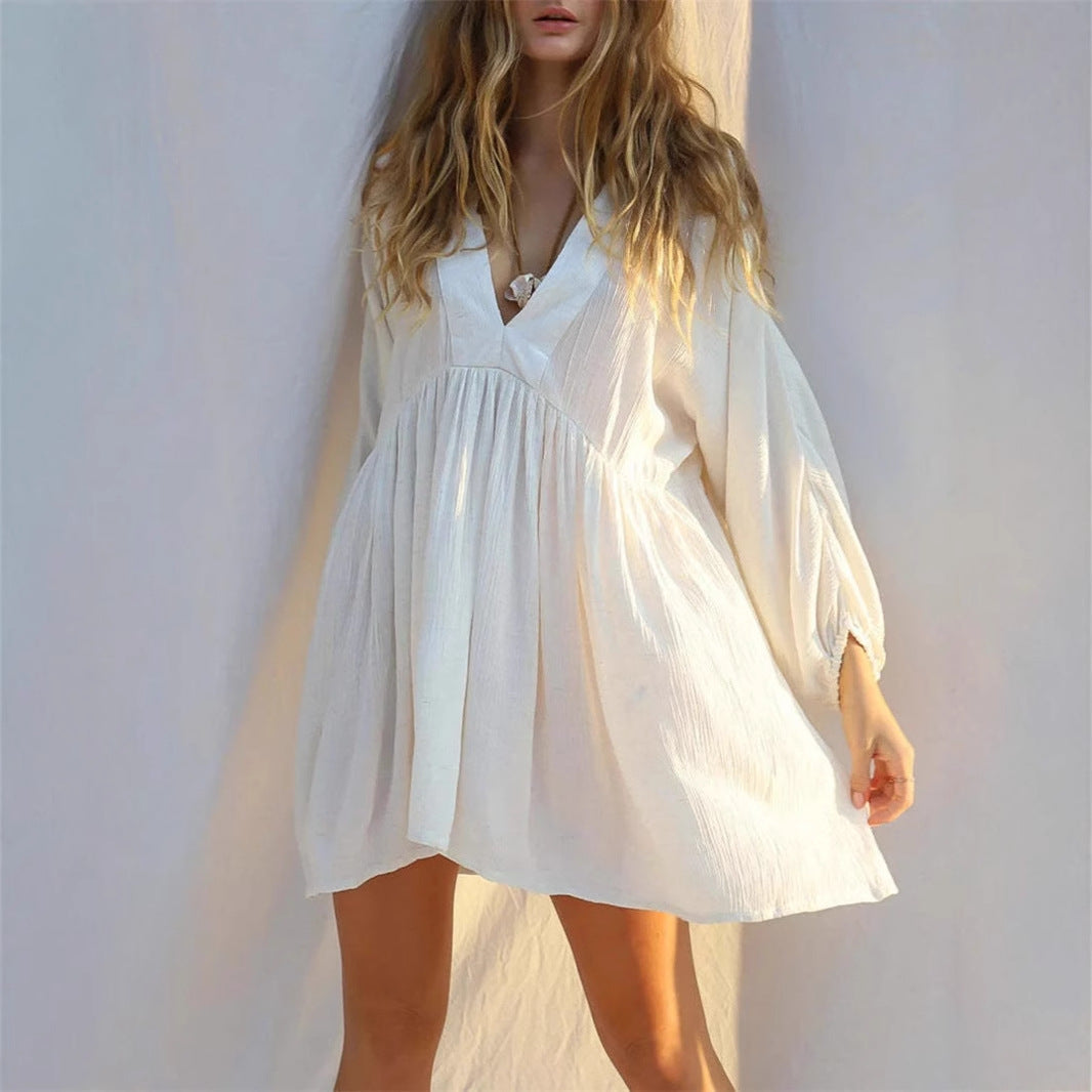 Lightweight Flowy A-Line Mini Dress