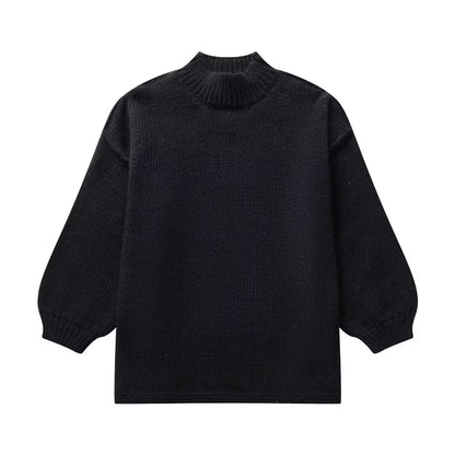Women’s Knit Sweater - Chunky Textured Fabric - Oversized Fit - Long Sleeve Cozy Style