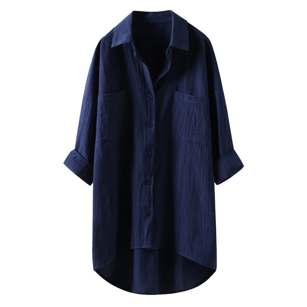 Relaxed Fit Oversized Button-Up Shirt