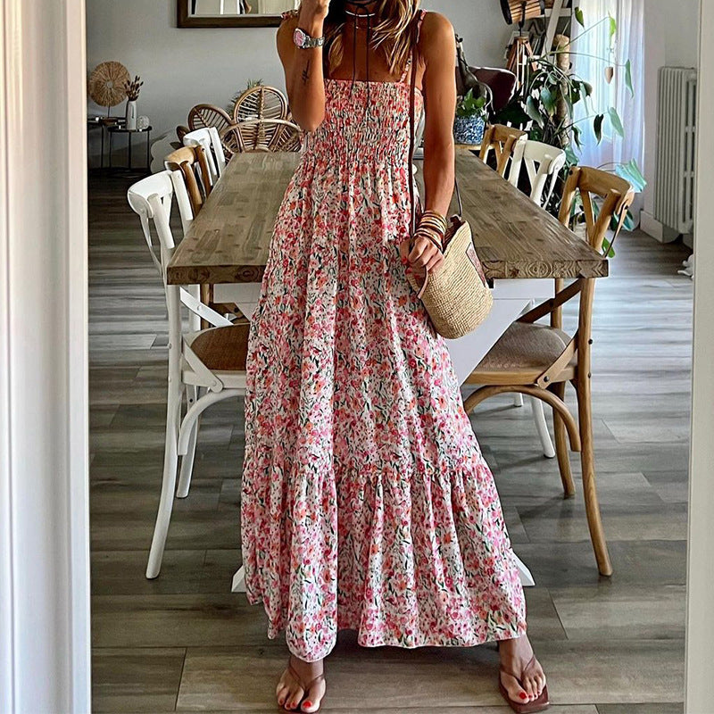 Breathable Smocked Flowing Sundress 