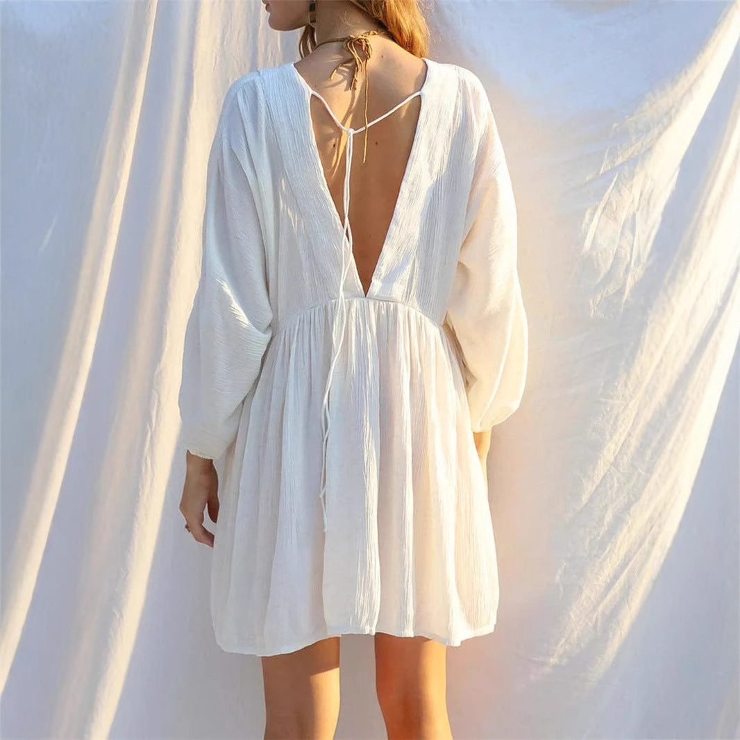 Lightweight Flowy A-Line Mini Dress