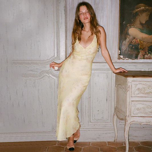 Satin Finish Slim Fit Slip Dress