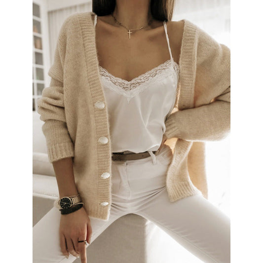 Wool Blend Oversized Sweatshirt Jacket 
