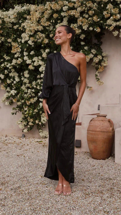 One-Shoulder Maxi Dress