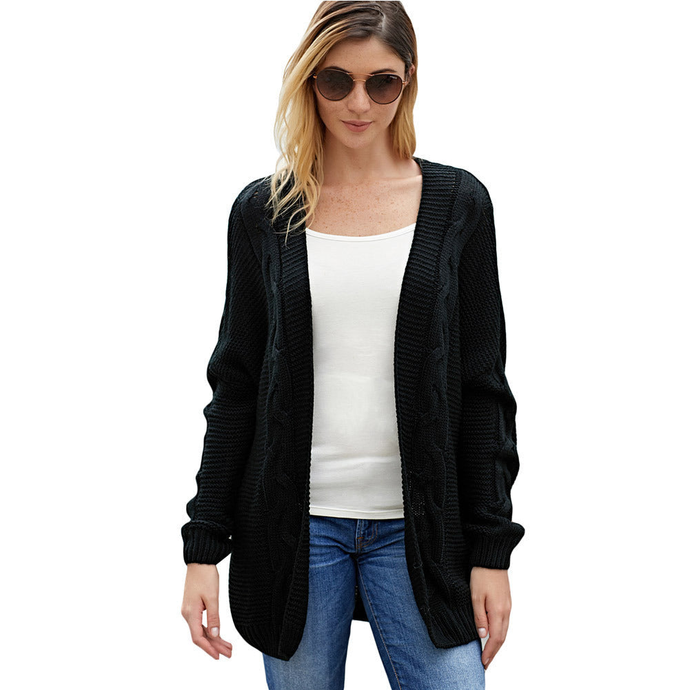 Women’s Cardigan – Chunky Knit – Oversized Fit – Cable Knit – Open Front Layering
