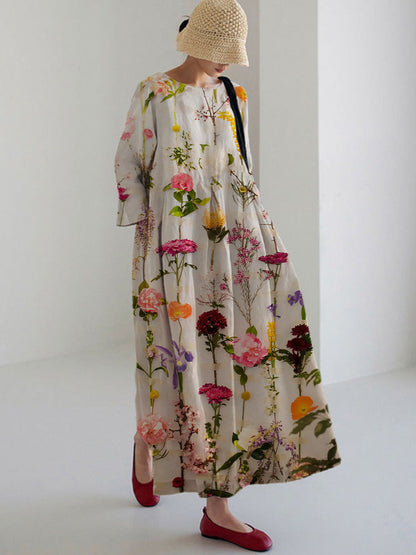 Women's Summer Dress with Floral Print