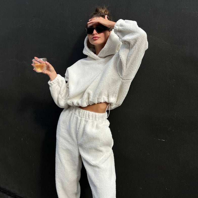 Cozy Fleece Relaxed Fit Loungewear Set 