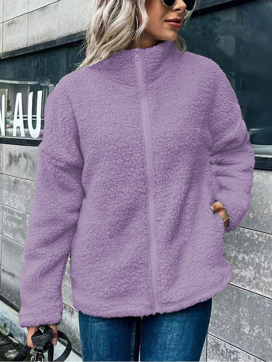 Plush Oversized Fleece Fit Jacket 