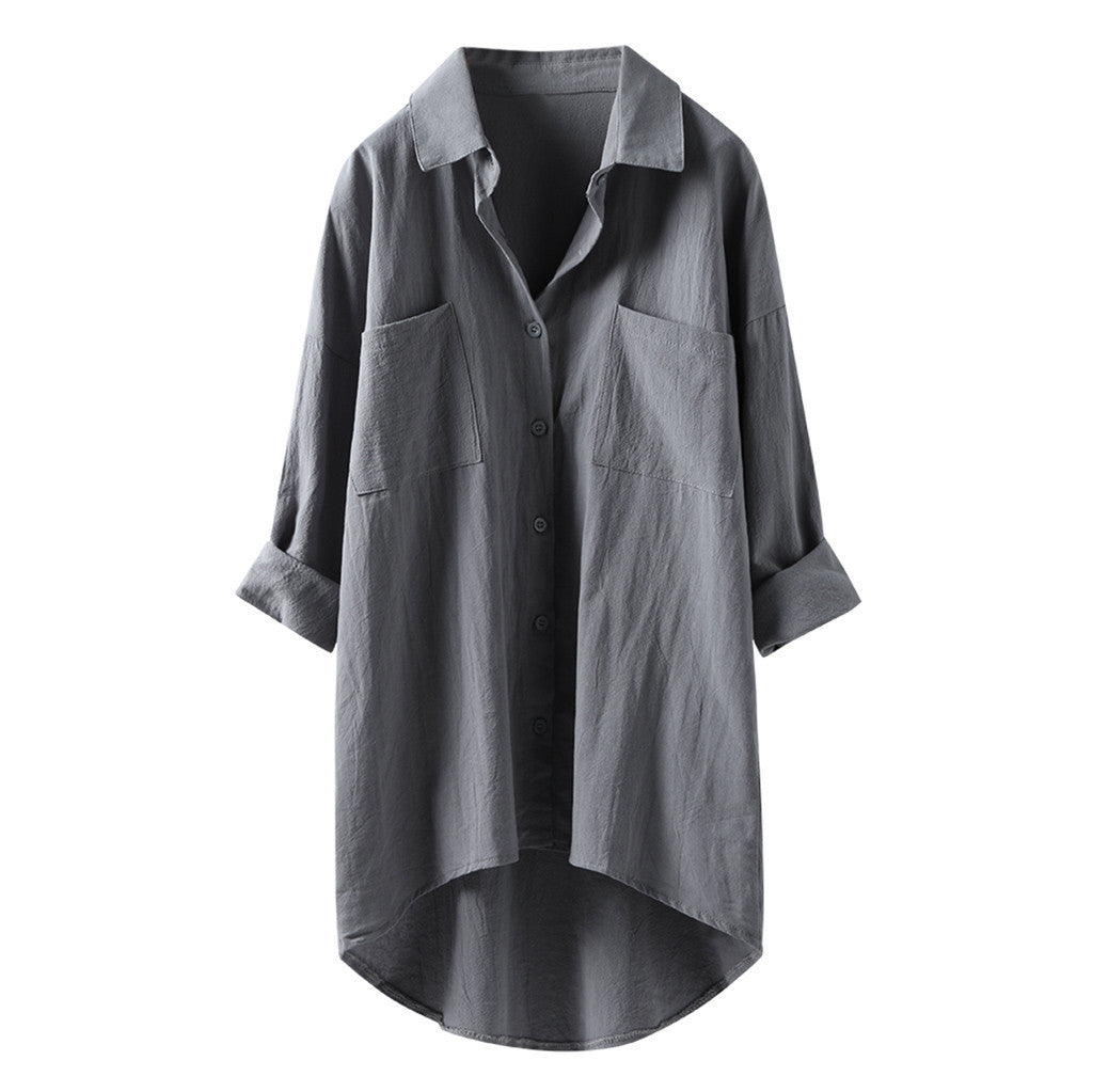 Relaxed Fit Oversized Button-Up Shirt