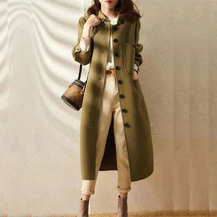 Felize - elegant button-down trenchcoat