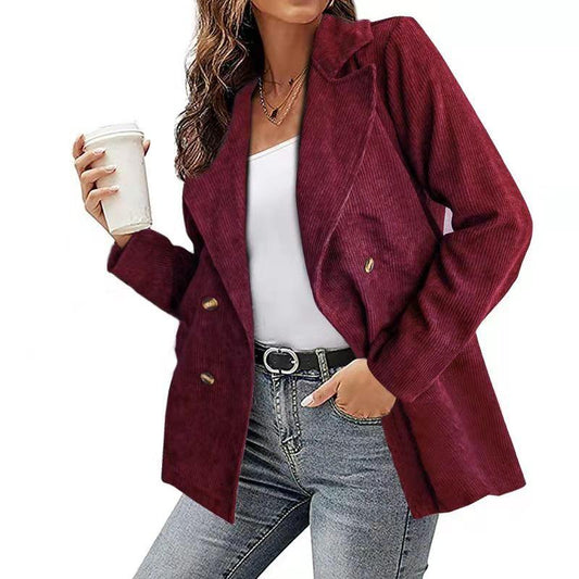 Winter Lapel Button Blazer
