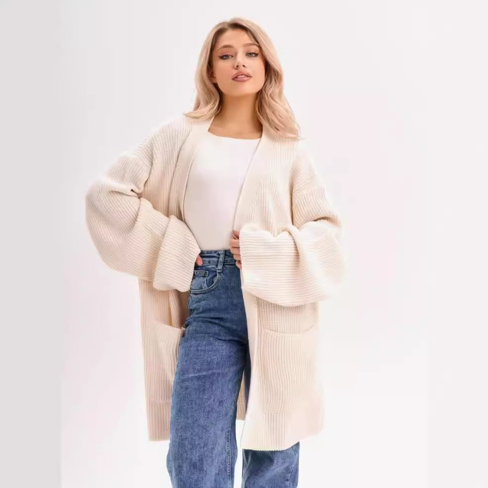 Oversized Voluminous Knit Cardigan 