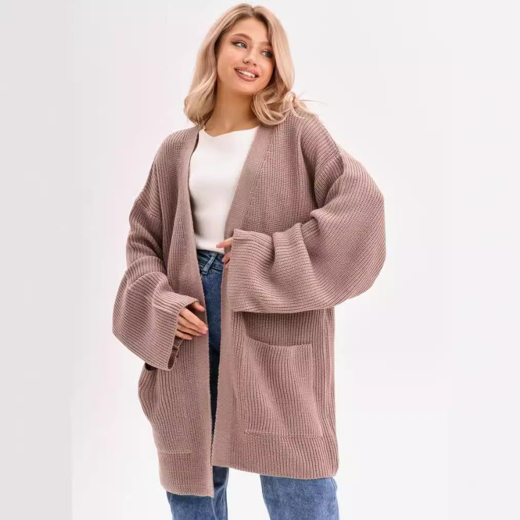Oversized Voluminous Knit Cardigan 