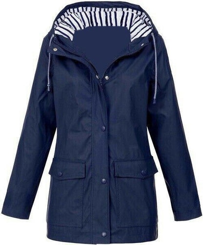 Women's hooded windbreaker jacket