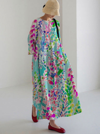 Women's Summer Dress with Floral Print