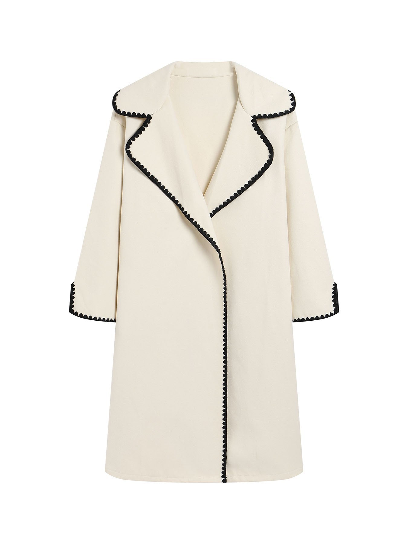 Wool Oversized Fit Windbreaker Jacket 